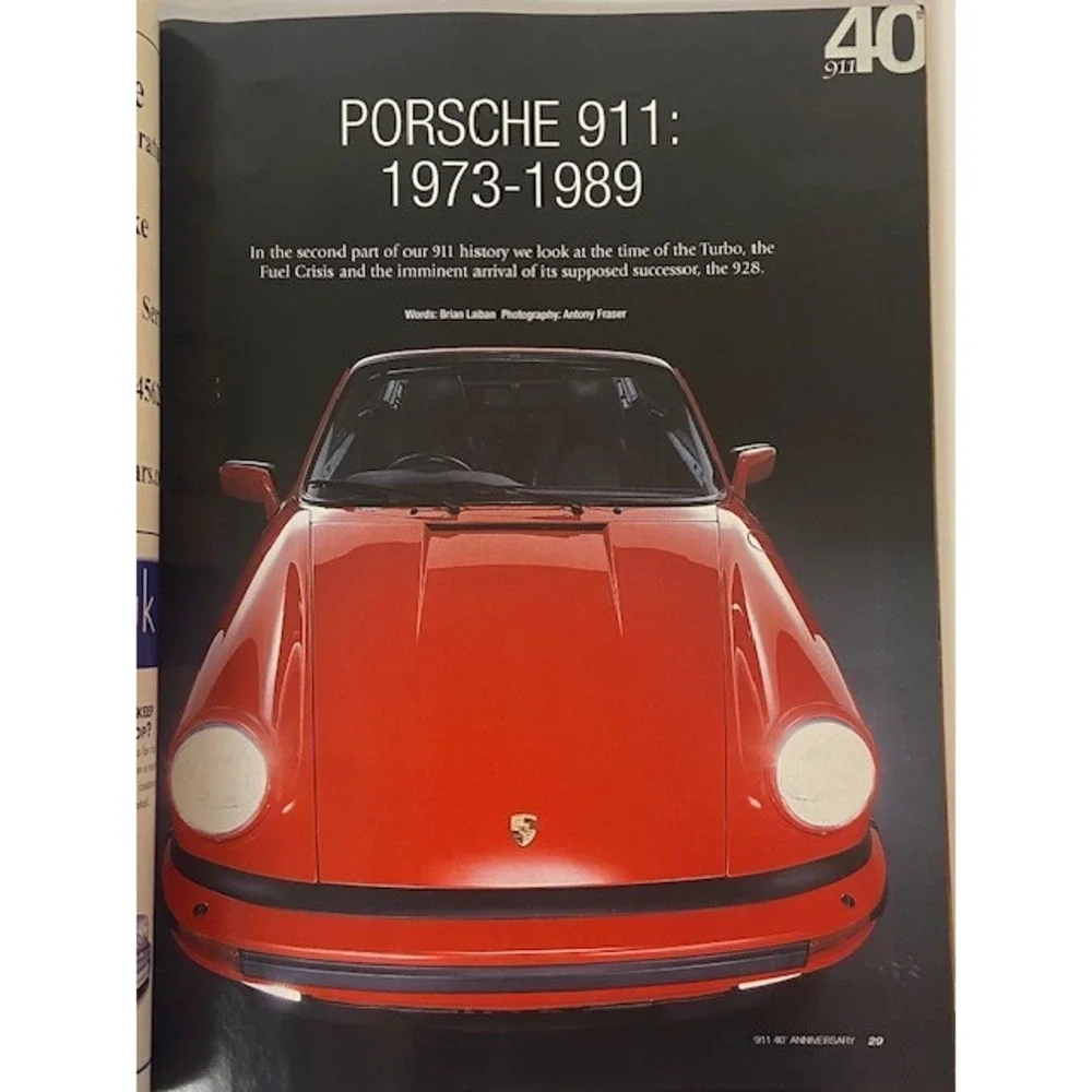 Porsche 911 40th Anniversary GT Purely Porsche Collectors Edition Magazine 2004